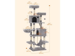 Cat Tree House Tower 173cm 168cm