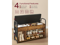 VASAGLE Shoe Storage Bench