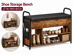 VASAGLE Shoe Storage Bench