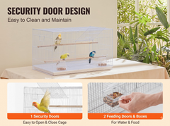 Bird Cage Parrot Aviary Perch Carrier