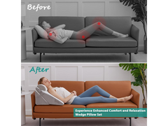 Wedge Pillow Set Memory Foam Bed Cushion
