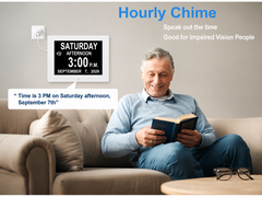 8" Dementia Calendar Clock Digital Alarm Clock