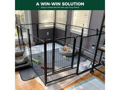 Dog Playpen Pet Playpen Fence 8 Panels