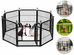 Dog Playpen Pet Playpen Fence 8 Panels