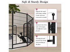 Dog Playpen Pet Play Pen 12 Panel 80*80cm