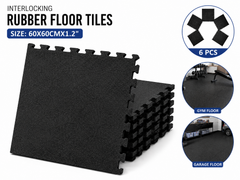 Gym Flooring Mats 6PCS