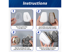 Respirator Mask With Safety Glasses