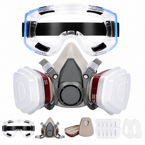 Respirator Mask With Safety Glasses