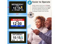 Digital Calendar Day Clock