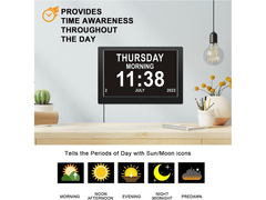 Digital Calendar Day Clock