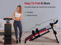 Workout Bench with LCD Monitor