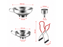 Stainless Steel Kitchen Funnel Set