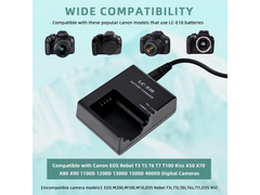 Battery Charger for Canon LP-E10 LC-E10