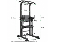 Power Tower Pull Up Bar Multi Function Dip Station
