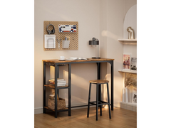 Bar Table and Stools Set Dining Desk Kitchen Chairs