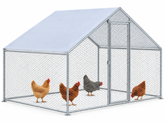 Outdoor Chicken Run with Roof Cover