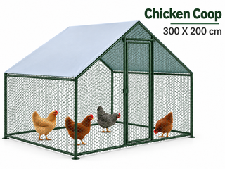Outdoor Chicken Run with Roof Cover