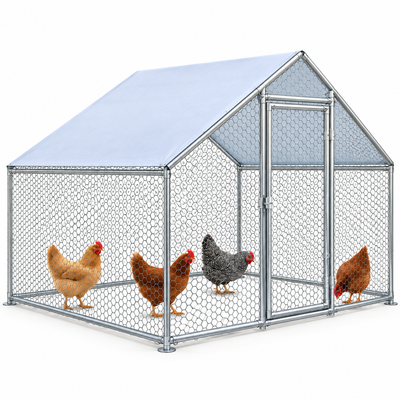 Outdoor Chicken Run with Roof Cover