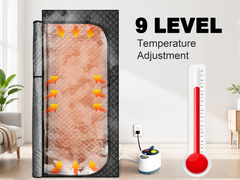 Steam Sauna with Red Light Therapy