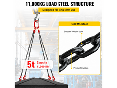 4 Leg Lifting Chain Chain Sling with Grab Hooks 5 Ton