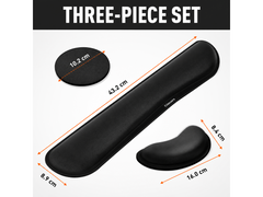 Memory Foam Keyboard Wrist Rest Set