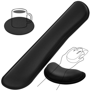 Memory Foam Keyboard Wrist Rest Set