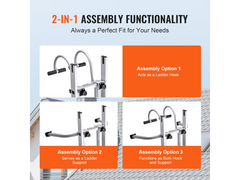 Ladder Roof Hook with Wheel