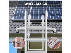 Ladder Roof Hook with Wheel