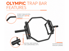 Olympic Trap Bar Heavy Duty Hex Bar for Deadlift