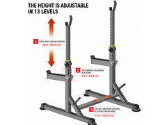 Adjustable Barbell Squat Rack Stand