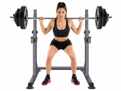 Adjustable Barbell Squat Rack Stand