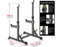 Adjustable Barbell Squat Rack Stand