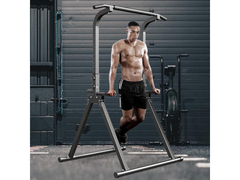 Foldable Power Tower Pull Up Bar Dip Station Bench