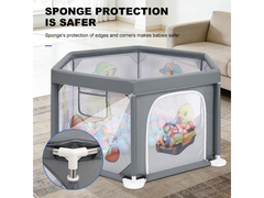 Baby Playpen Grey
