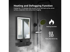 Rechargeable Anti Fog Shaving Mirror
