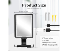 Rechargeable Anti Fog Shaving Mirror