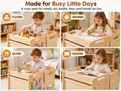Wooden Activity Table and Chair Set
