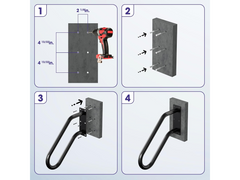 Wall Mount Handrail for Outdoor Steps