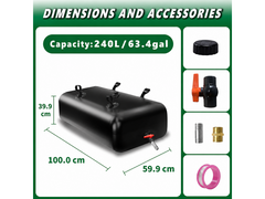 240L Water Bladder Storage Container