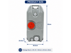 Portable Wheel Water Tank 40L