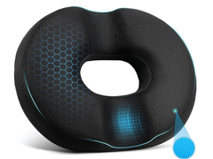 Donut Pillow Orthopedic Memory Foam Seat Cushion – Tailbone Support Black