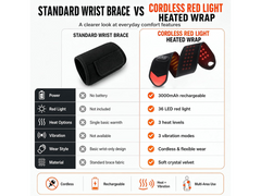 Red Light Therapy Wrist Heating Pad