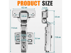 Soft Close Cabinet Hinges 4 Pack