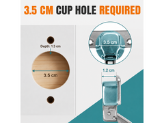 Soft Close Cabinet Hinges 4 Pack