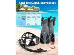 Mask Fins Snorkel Set