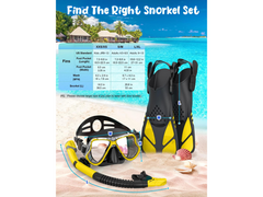 Mask Fins Snorkel Set