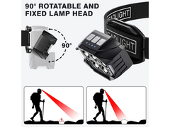 Rechargeable Head Torch Headlamp