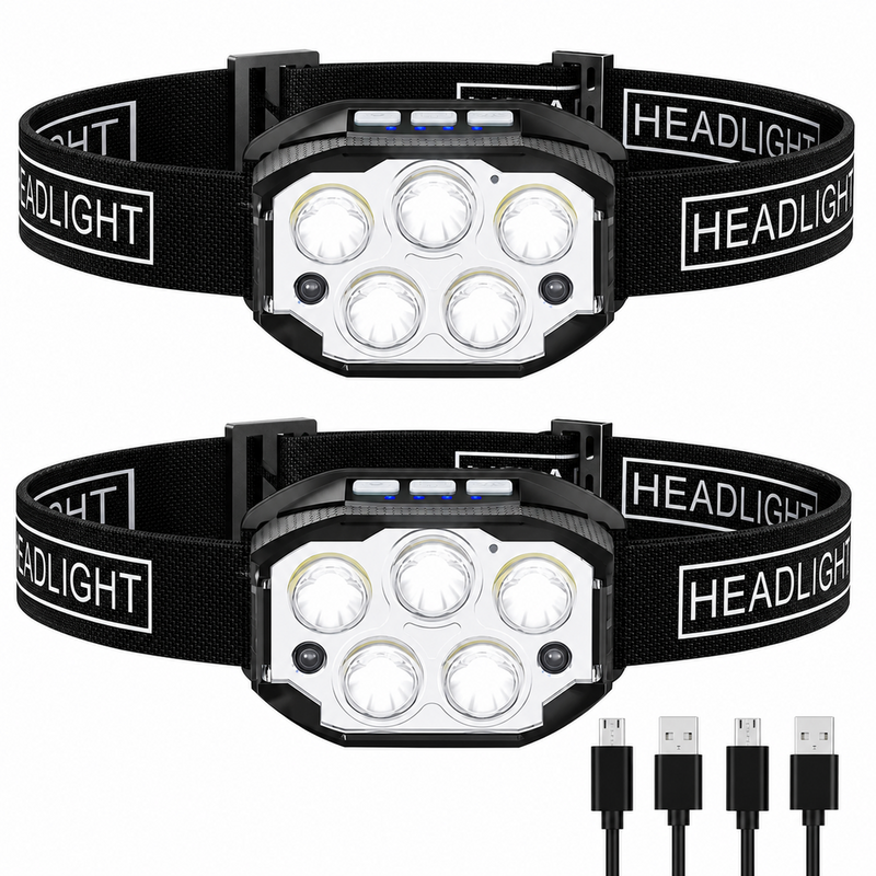 Rechargeable Head Torch Headlamp