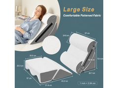 Wedge Pillow Set Memory Foam Bed Cushion