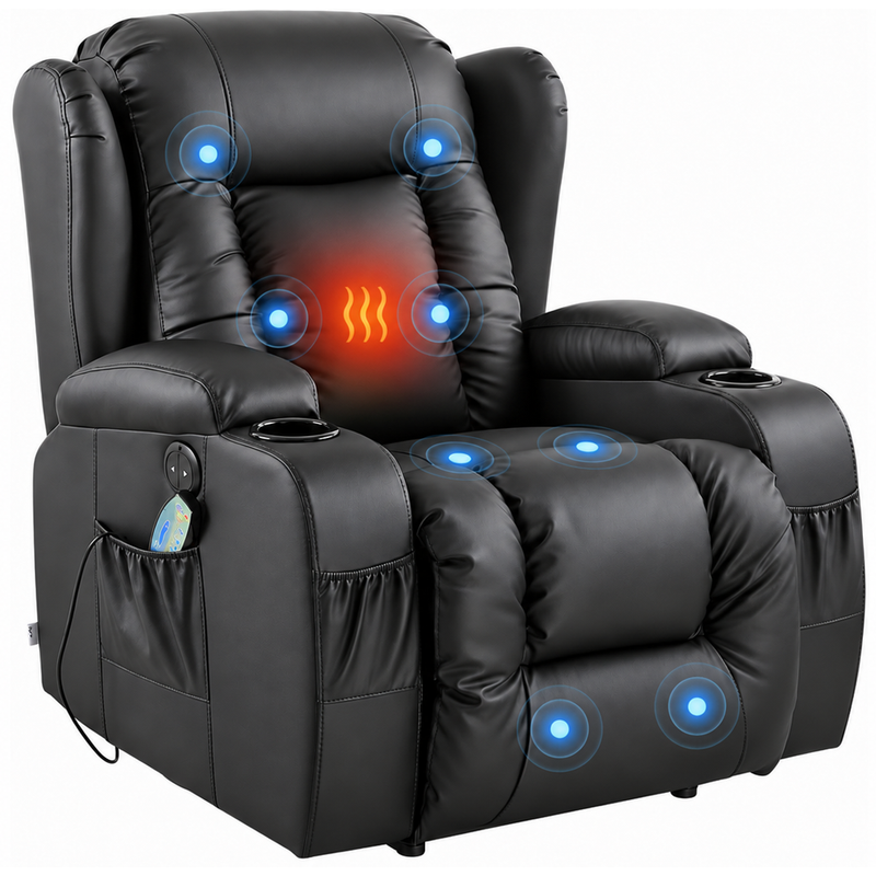 Recliner Chair with Heat Massage
